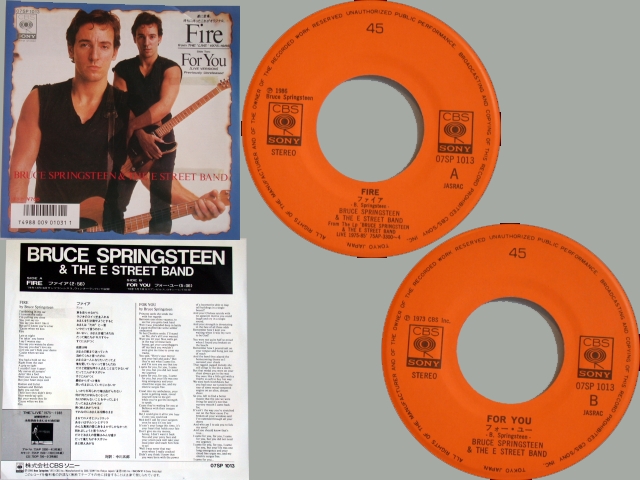 Bruce Springsteen - FIRE / FOR YOU